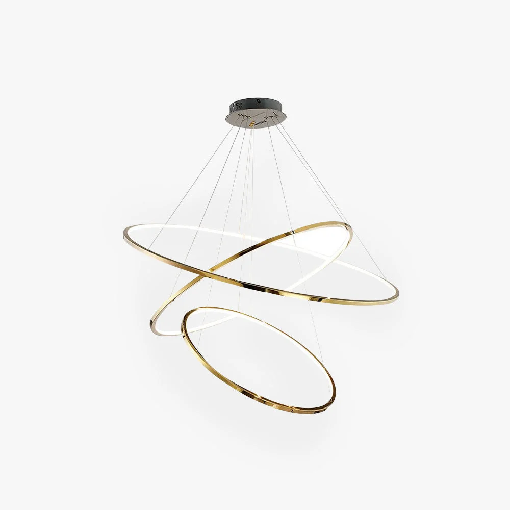 Clean Arisha Minimalist Ring Metal Pendant Light Gold Living Room Fashionable