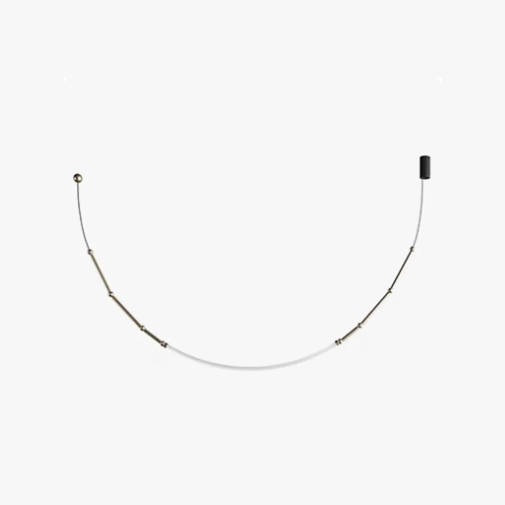 Solid Edge Modern Linear Metal Silicone Pendant Light Black Fine