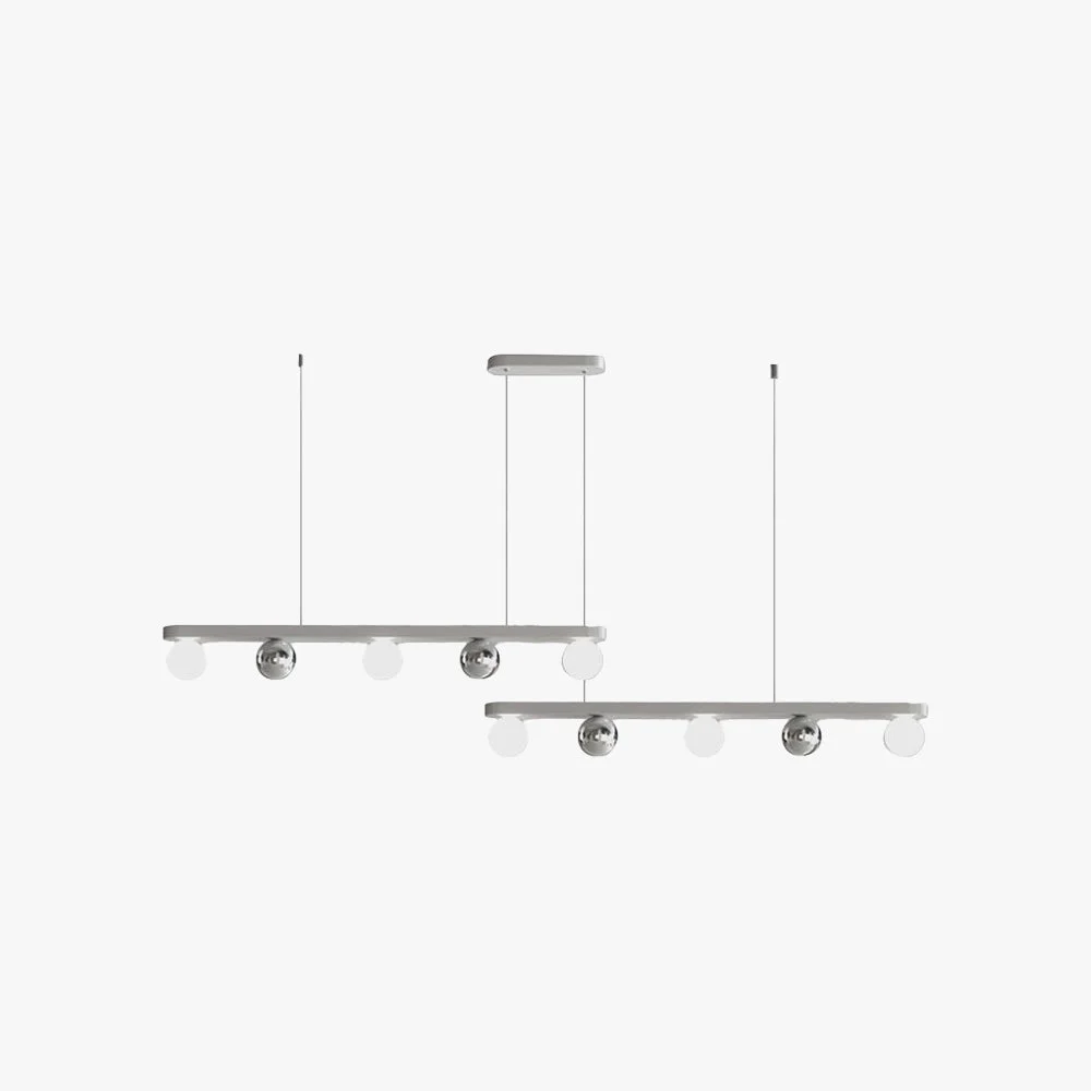 Optimized Valentina Pendant Light Multi Globe Modern Metal Acrylic Silver Dining Room Healthy