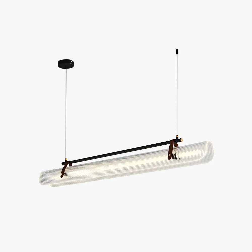 Original Design Edge Pendant Light Linear Modern Acrylic Metal Black Gold Study Outstanding