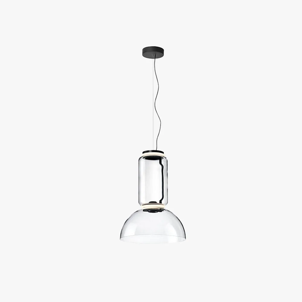 World-Class Hailie Minimalist Combination Glass Pendant Light Clear Healthy