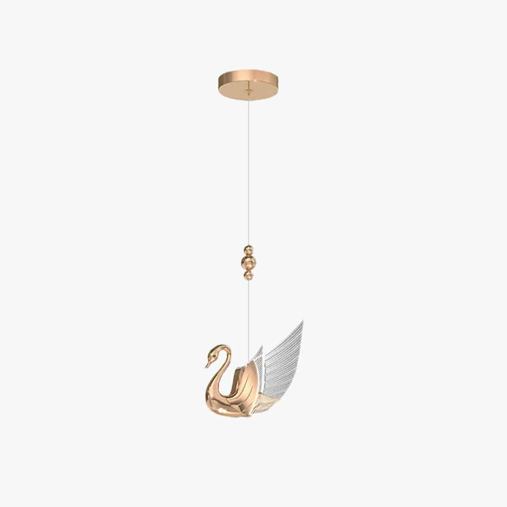 User-Friendly Kady Modern Creative Swan Pendant Light 2 Color Crafted