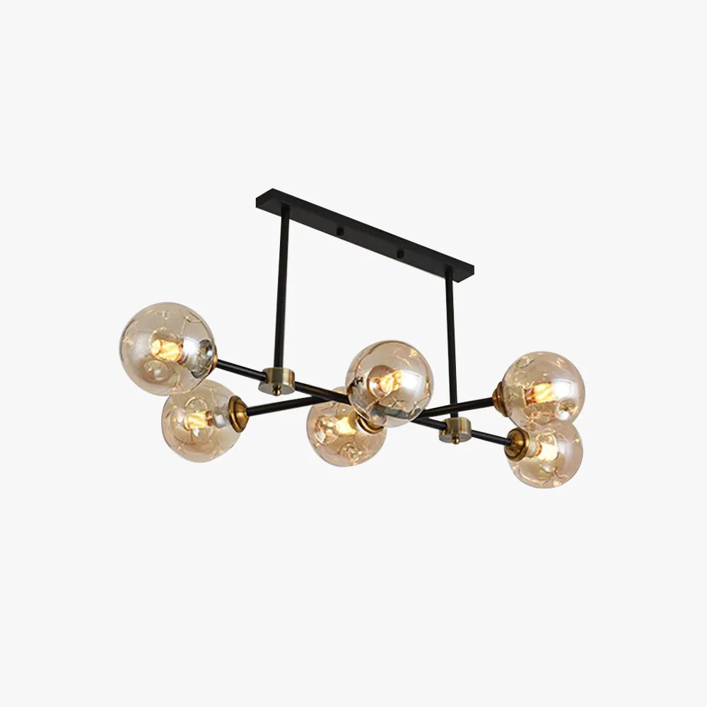 Reusable Valentina Decorative LED Glass Bubble Pendant Light Amber First-Class