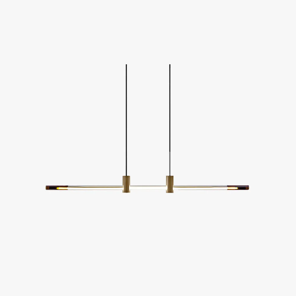 Environmentally Friendly Minimalist Linear Dining Room Bar Pendant Light Powerful