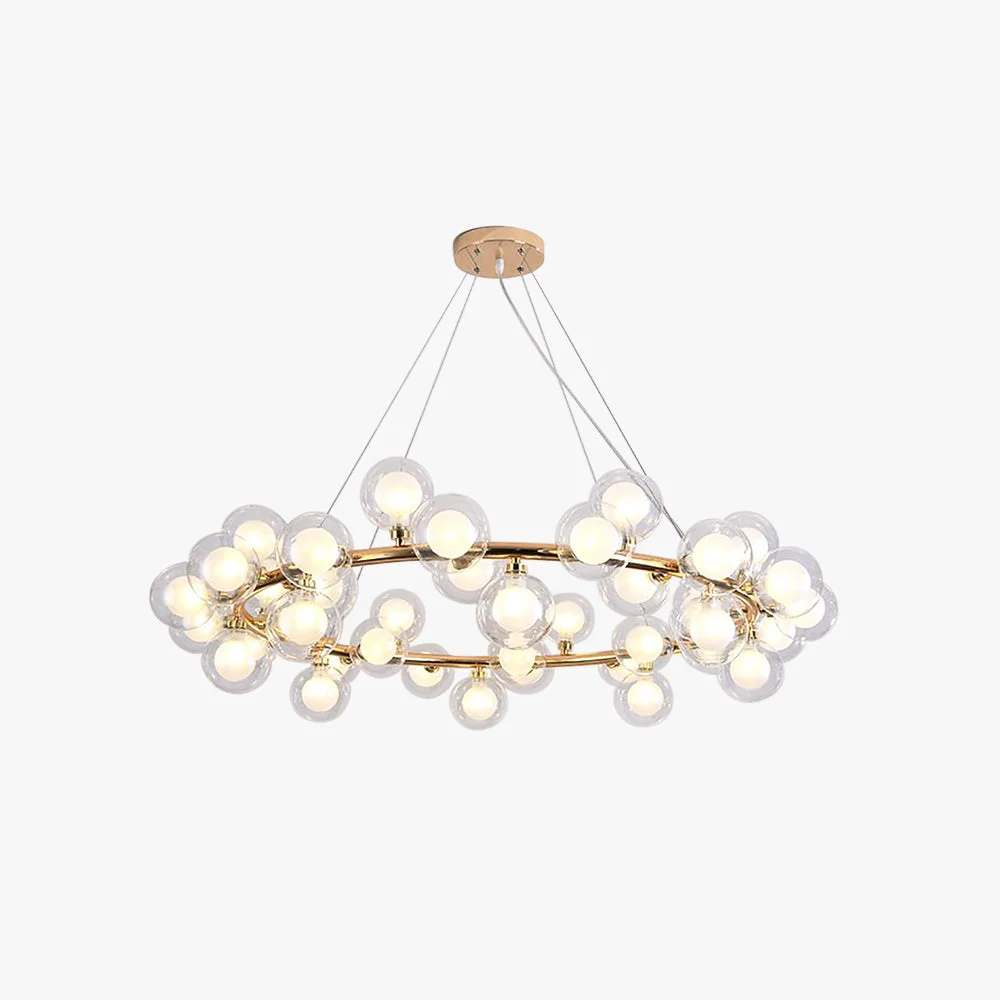 Quality Valentina Modern Gold Bubble Pendant Light Metal Glass High-Performance