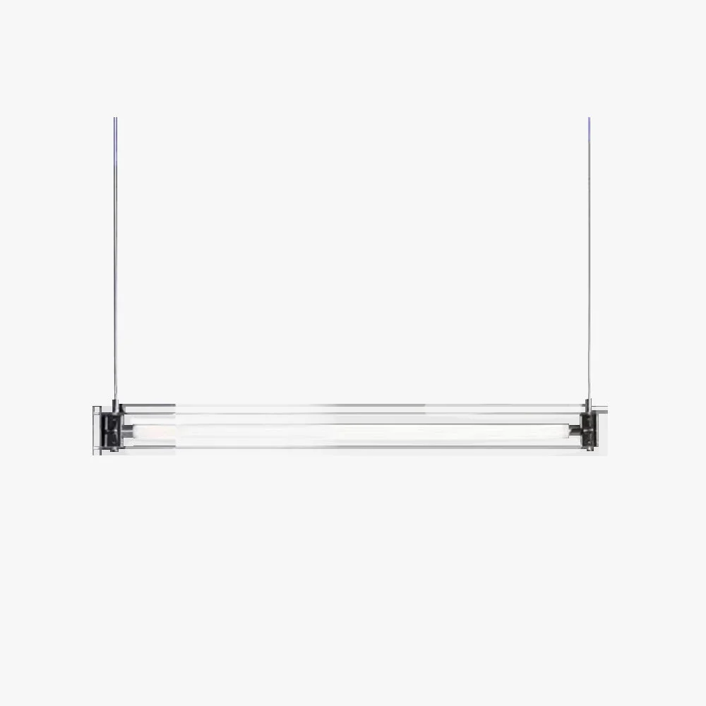 Durable Edge Minimalist Linear Metal Pendant Light White Flexible