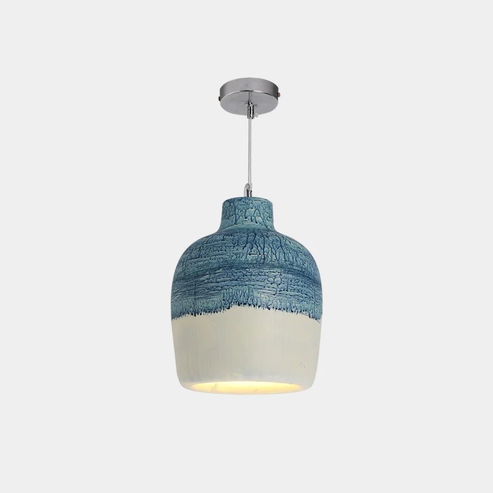 Exclusive Byers Wabi Sabi Jar Shaped Resin Pendant Light 4 Color Exceptional