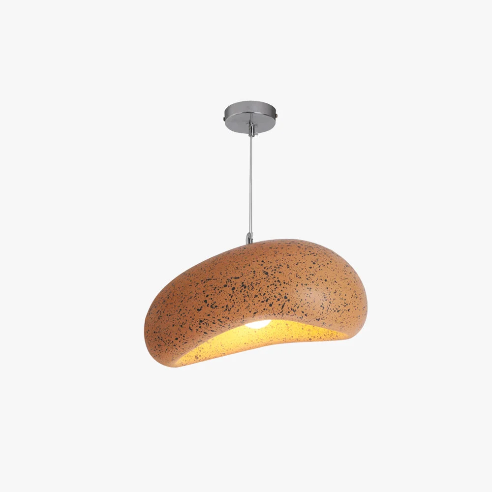 Organic Byers Wabi Sabi Bread Shape Resin Pendant Light 4 Color Traditional