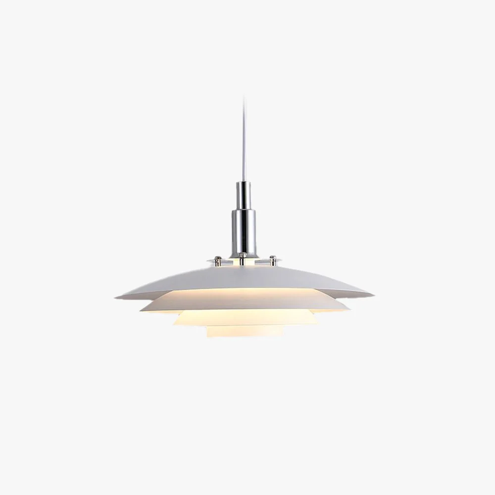 Consistent Morandi Modern Frisbee Shaped Metal Pendant Light Black White Healthy