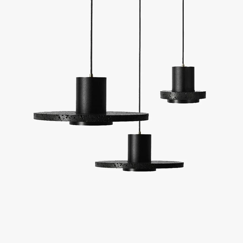First-Class Zaid Black Designer Post-Modern Pendant Light Sophisticated