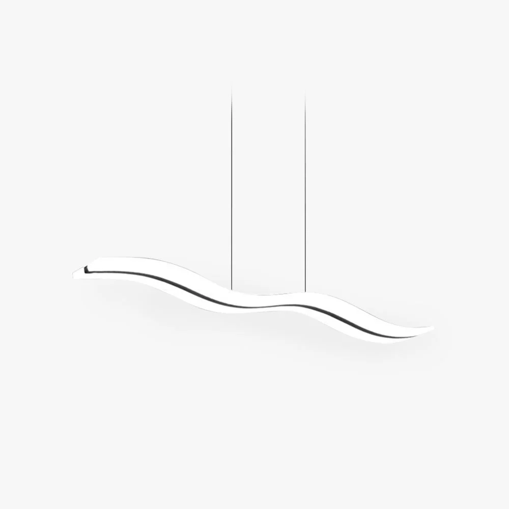 Fine Crafted Minimalist Wave Wavy Pendant Light 38.5 Crafted