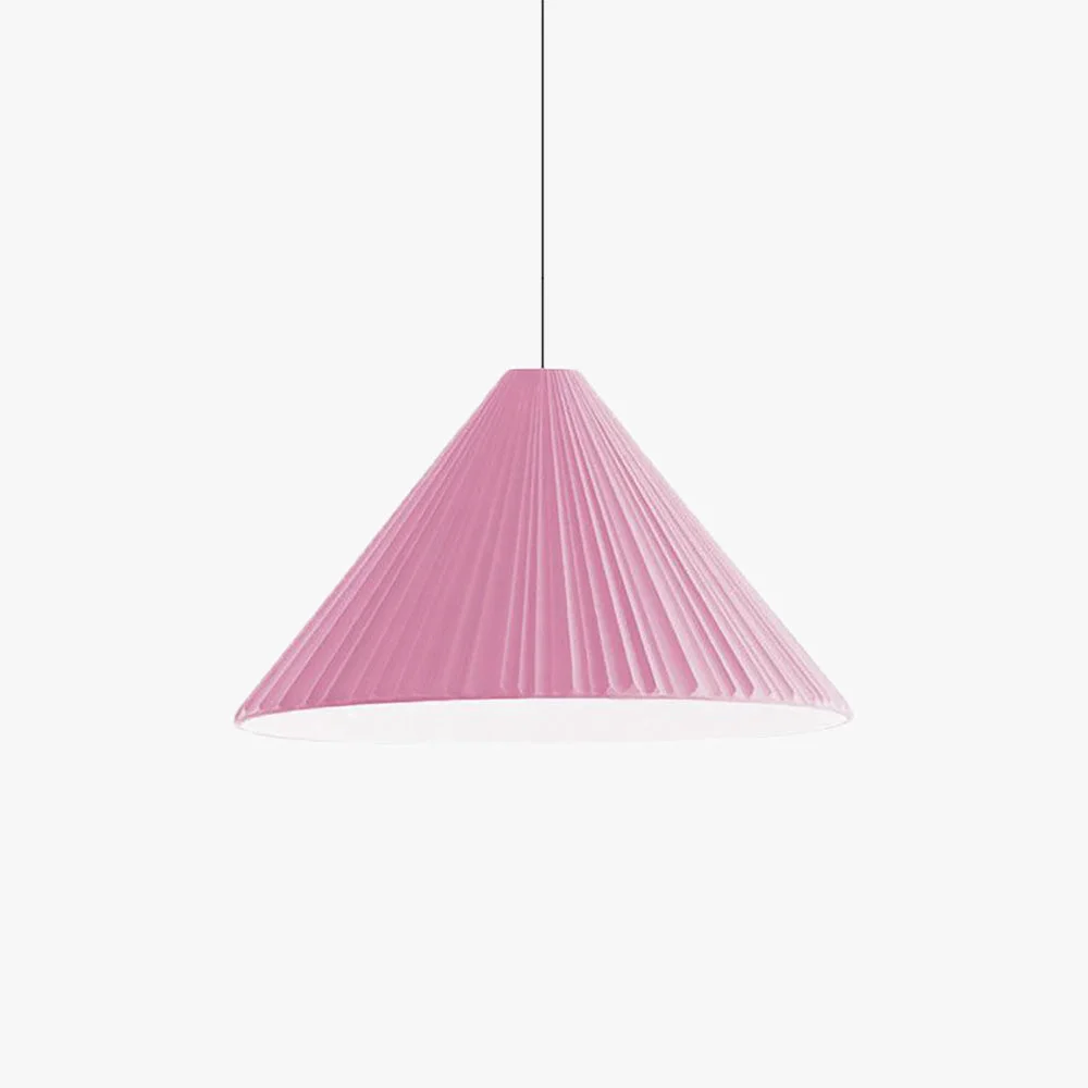 Contemporary Cairns Modern Nordic Triangle Metal Resin Pendant Light White Pink Blue Verified