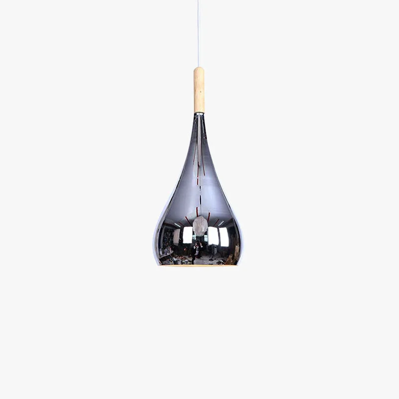 Unique Avi Pendant Light Teardrop Modern Metal Rose Gold Chrome Kitchen Islands World-Class