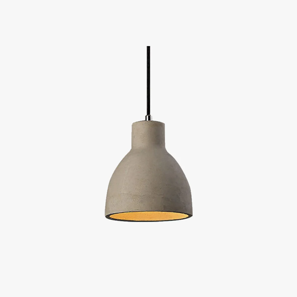 Expertly Made Byers Modern Dome Cement Pendant Light Gray Living Room Sustainable