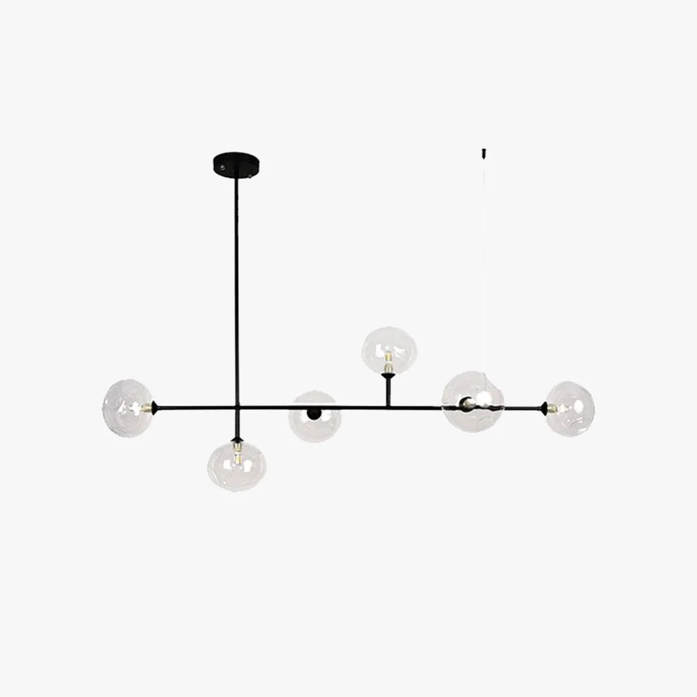 High-Grade Valentina Modern Bubble Glass Pendant Light Black Artisan