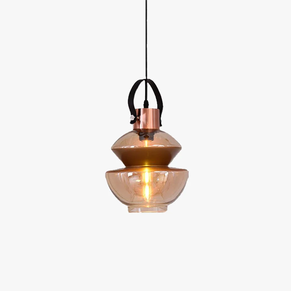 Practical Alessio Copper Clear Glass Pendant Light Exceptional