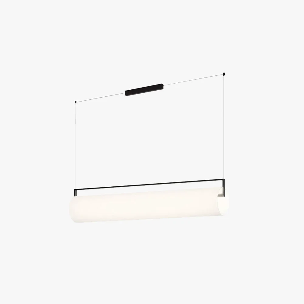 Durable Edge Desinger Cylindrical Shape Linear Pendant Light 36.6 48 Smooth