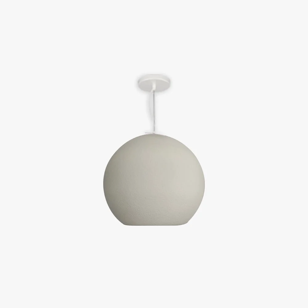 Natural Byers Simple Ball Shape Metal Pendant Light White Gray Responsible