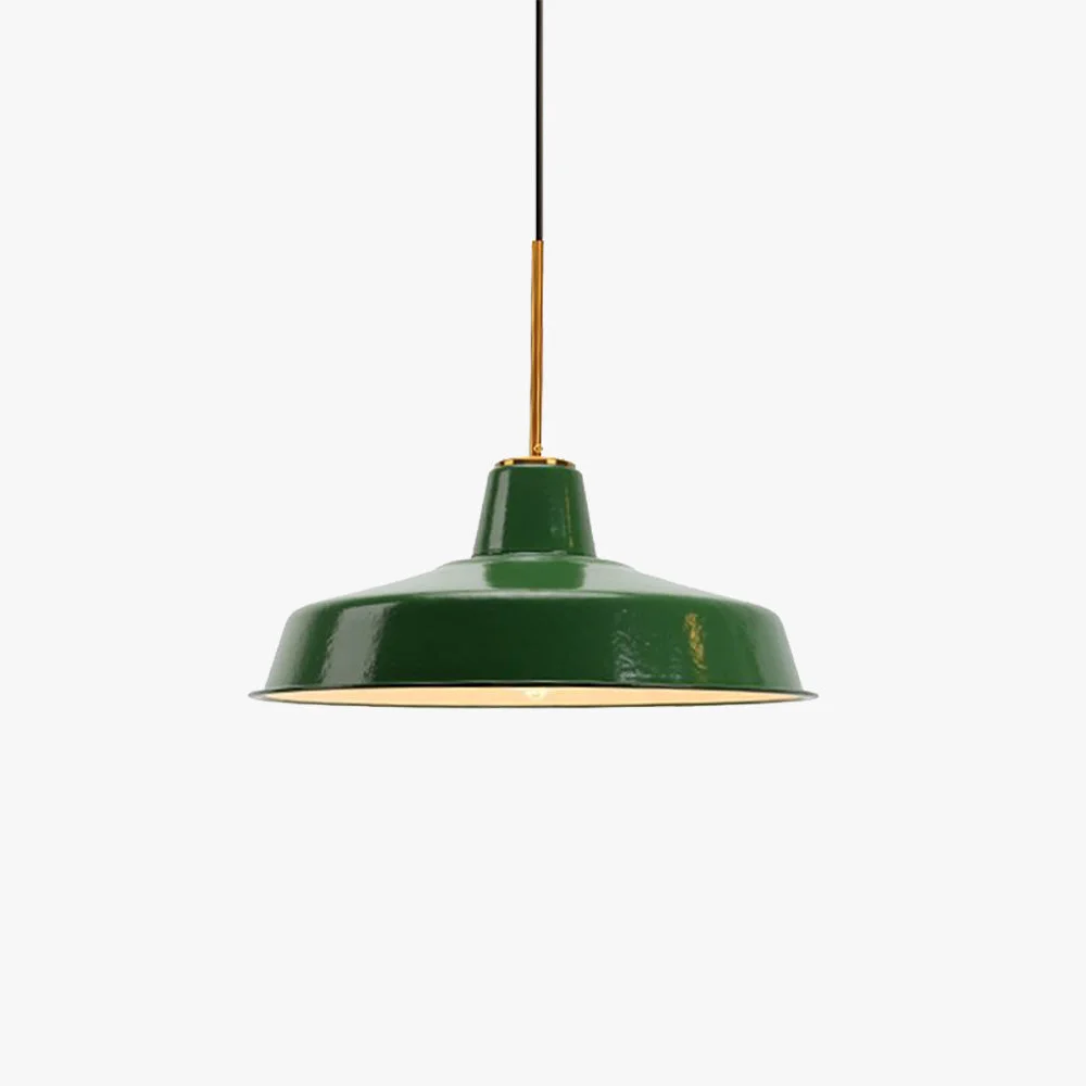 User-Friendly Cairns Vintage Metal Arched Pendant Light Green Casual