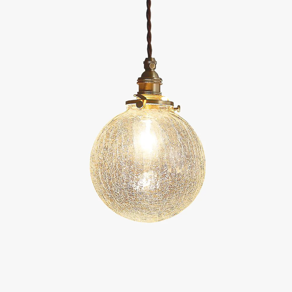 Trusted Hailie Retro Luxury Clear Glass Pendant Light Detailed