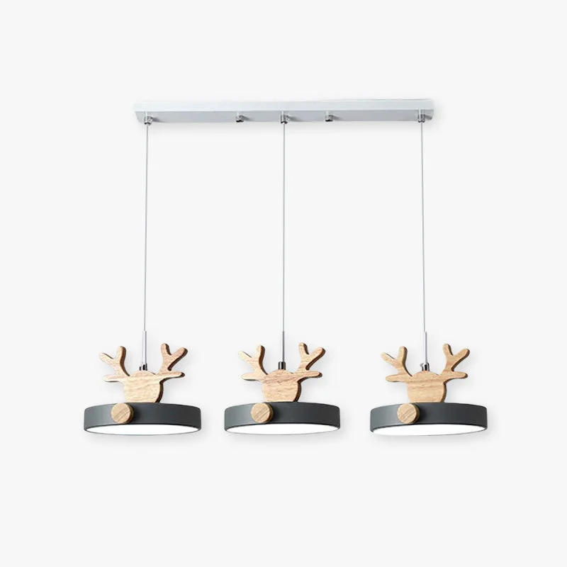 Artisan Morandi Deer Cluster Pendant Light 3 Color 1 3 Heads Outstanding