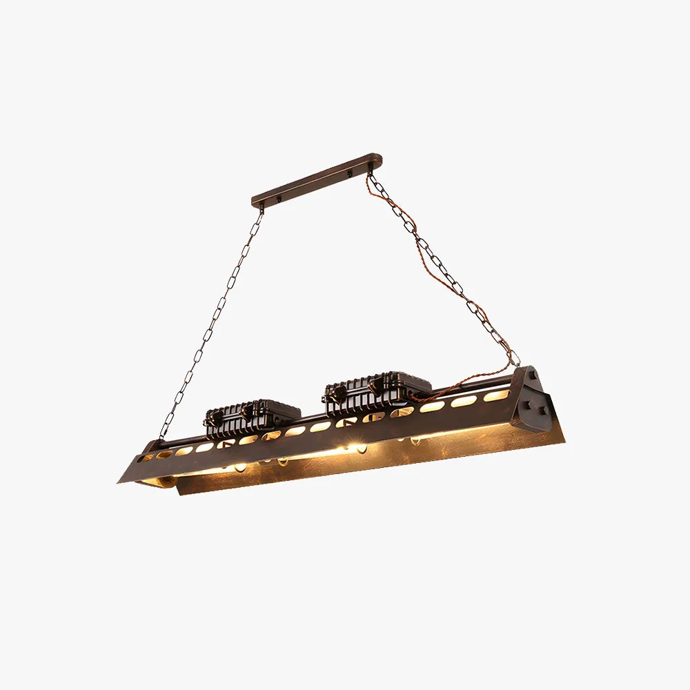 Certified Cooley Industrial Metal Pendant Light Restaurant Rust Genuine