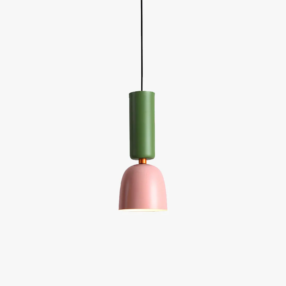 Lightweight Morandi Modern Dome Art Deco Pendant Light Black Yellow Pink Gray Dependable