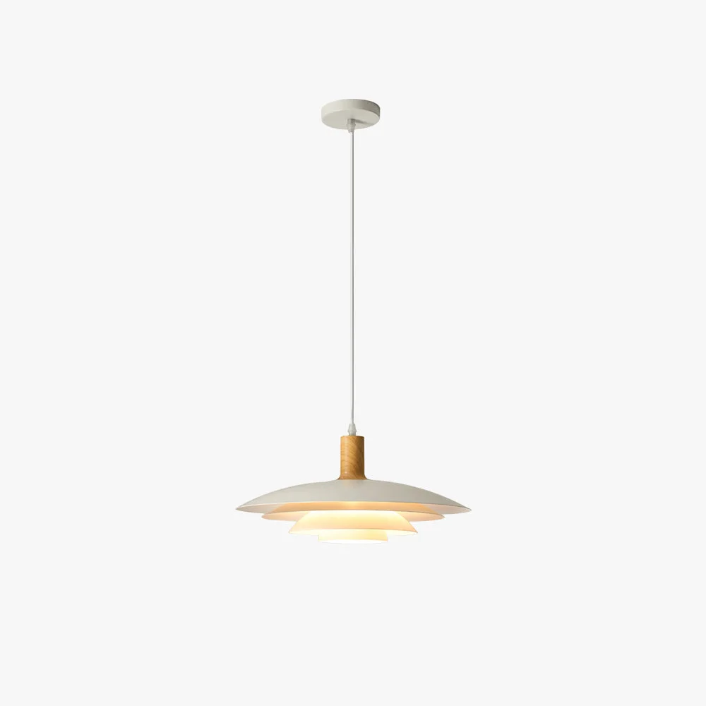 Expertly Made Morandi Modern LED Pendant Light White Wood Metal Bedroom Living Room Dependable