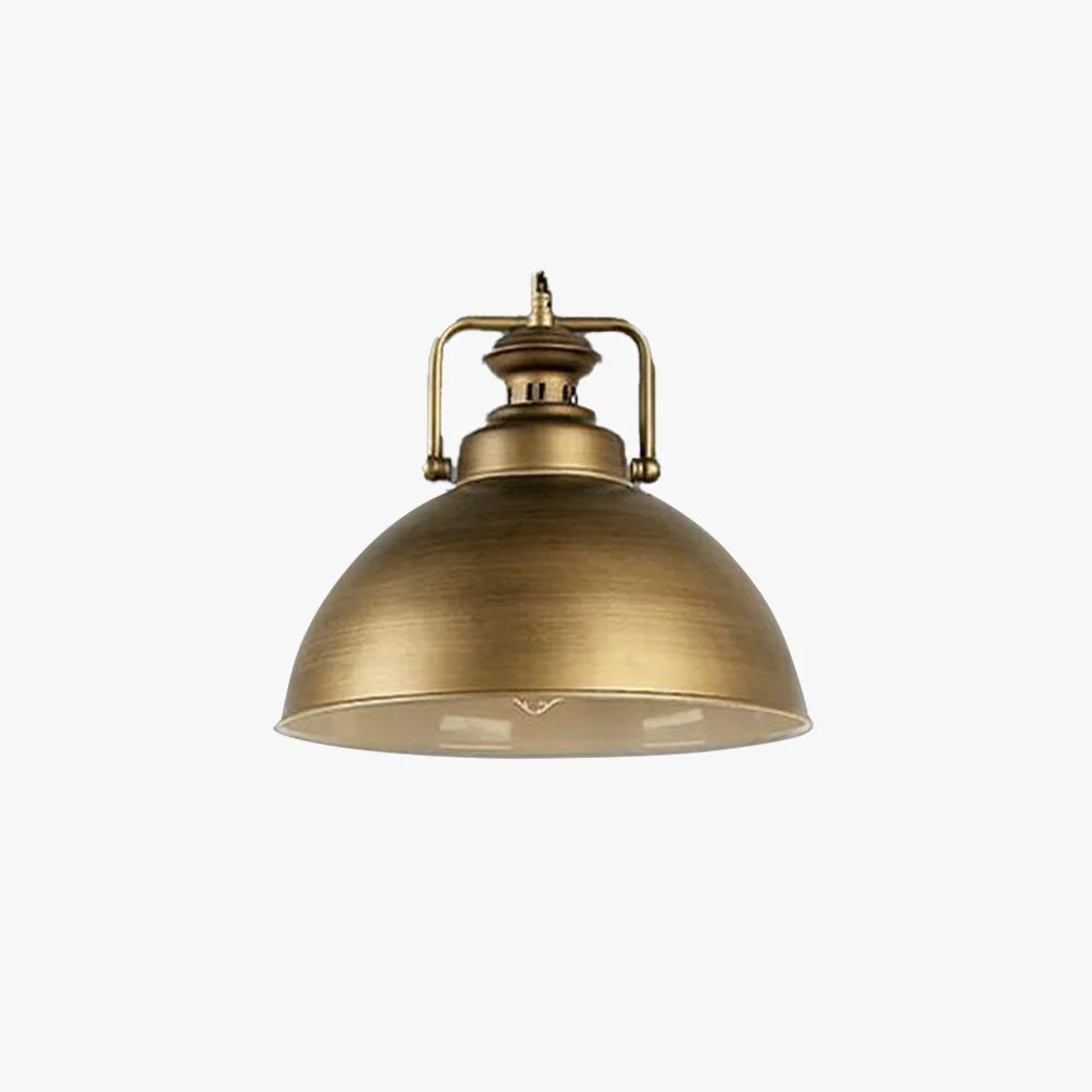 Verified Alessio Vintage Metal Demo Industrial Rustic Pendant Light Gold Trendy