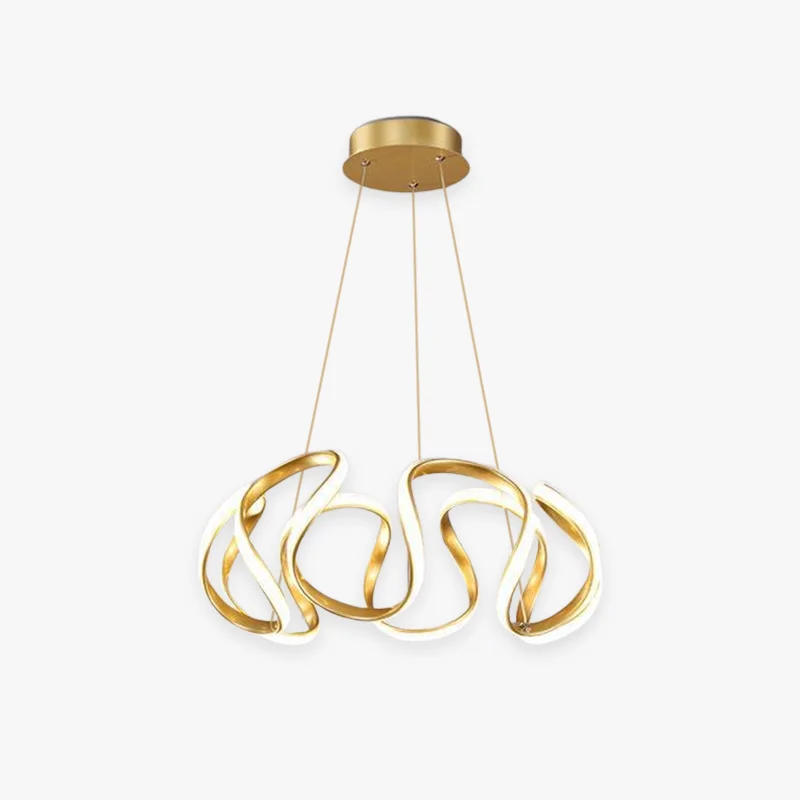 Fashionable Modern Irregular Flower Metal Silicone Pendant Light 3 Colors Advanced
