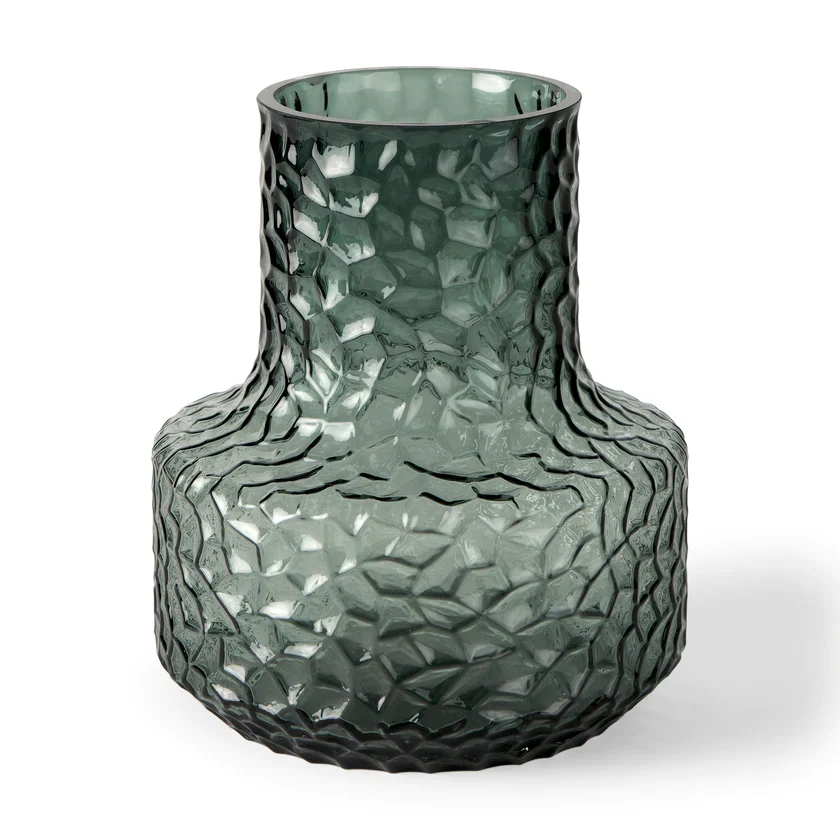 Outstanding Jolene Short Green Glass Vase Practical