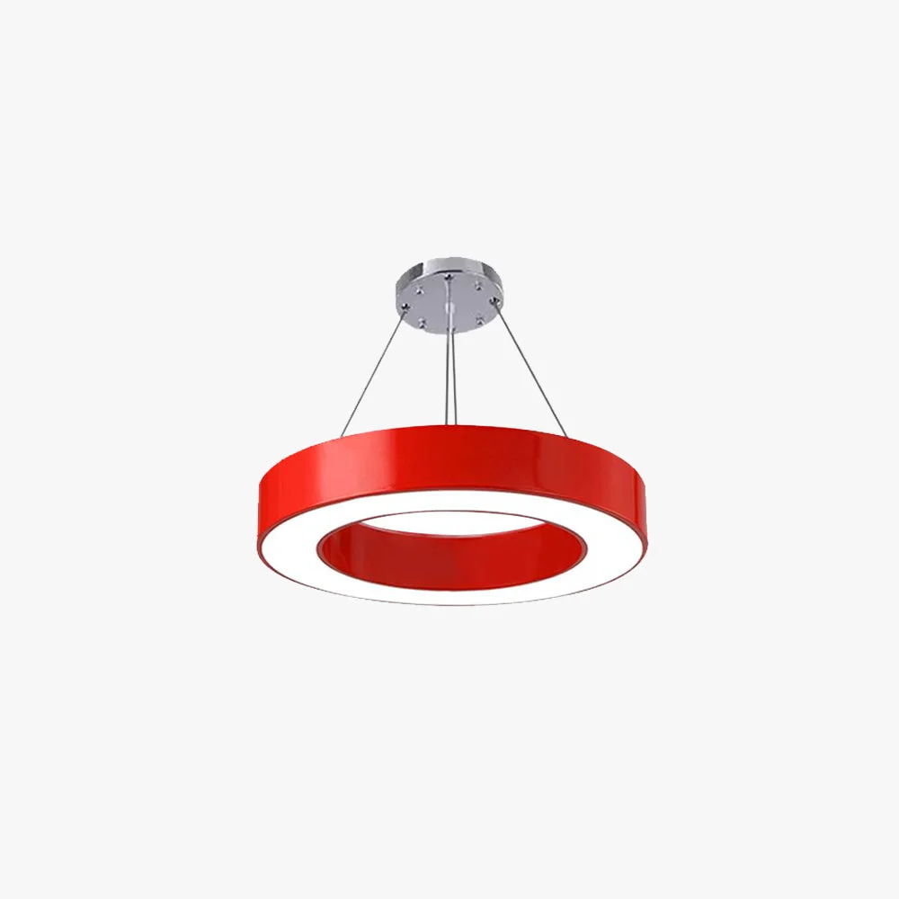 Sophisticated Morandi O Shape Modern Simple Pendant Light 4 Color Powerful