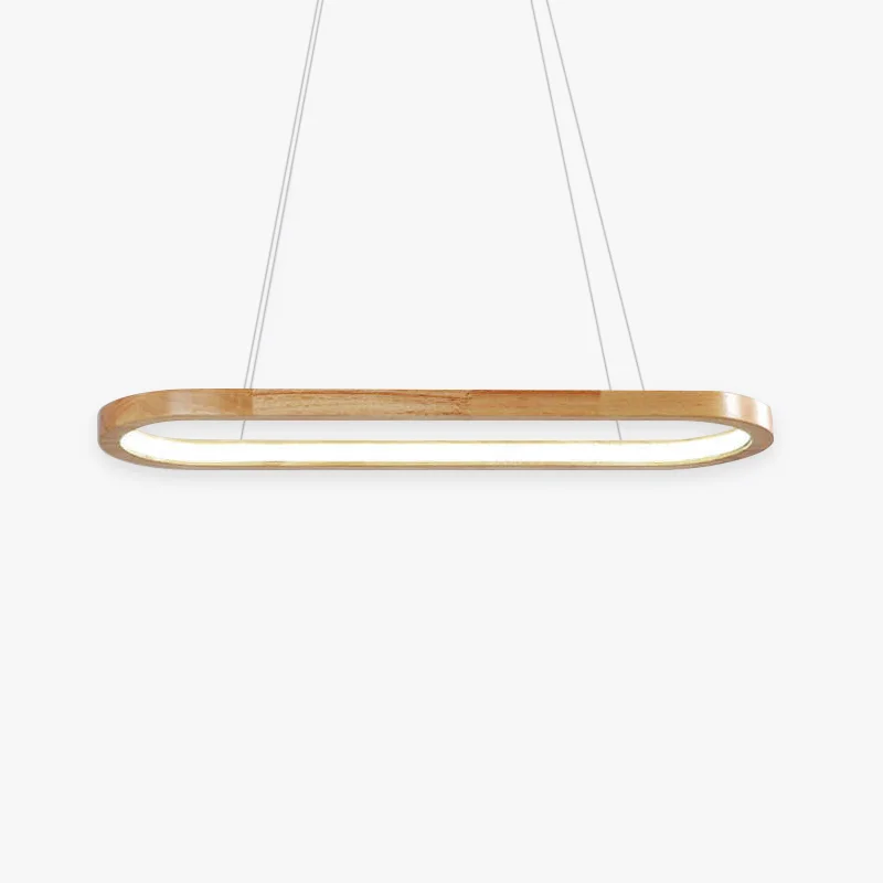 Flexible Ozawa Contemporary Oval Wooden Pendant Light Dining Room Specialty