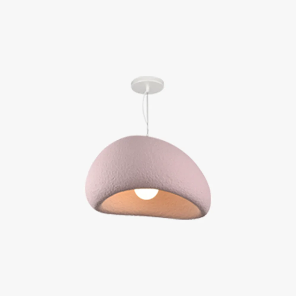Optimized Byers Wabi-Sabi Spherical Cloud Pendant Light Gray White Pink Blue Specialty