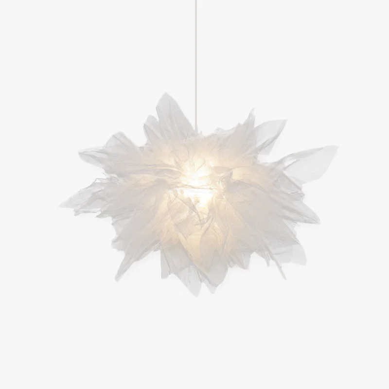 Casual Bella Modern Flower Fabric Pendant Light Bedroom White Carefully Designed