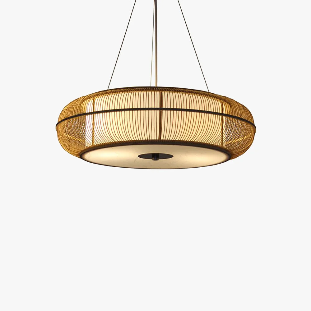 Versatile Ozawa Natural Basket Weave Wood Metal Pendant Light Next-Generation