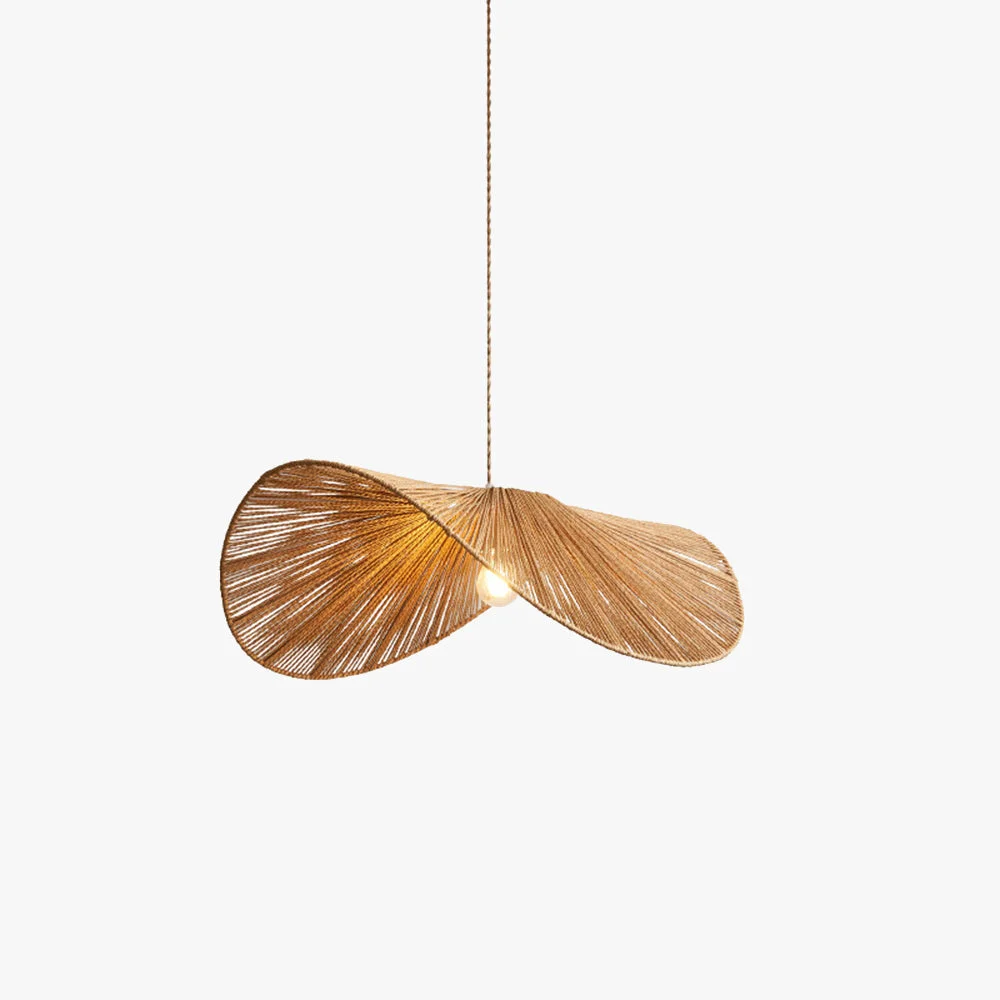 Advanced Muto Rustic Twine Pendant Light Beige Brown Clean