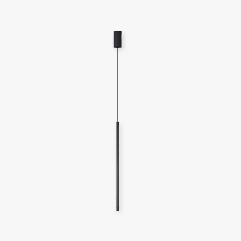 Efficient Edge Minimalist Linear Metal Acrylic Pendant Light Black Carefully Designed
