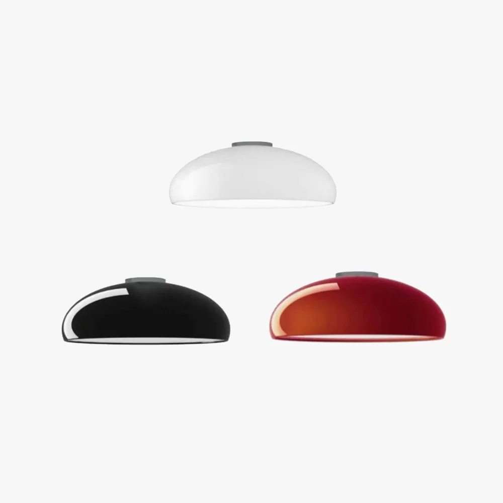 Artisan Morandi Vintage LED Ceiling Light White Black Red Orange Metal Bedroom Living Room Exclusive