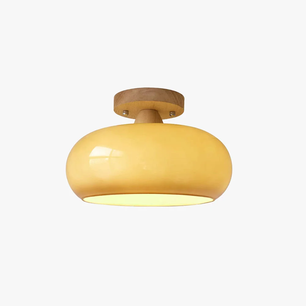 Trusted Hailie Modern LED Flush Mount Ceiling Light White Yellow Metal Living Room Practical