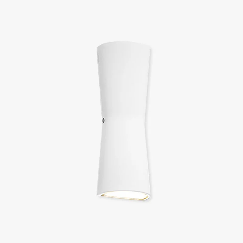 Top-Quality Orr Minimalist Torch Metal Outdoor Wall Lamp Black White Crafted