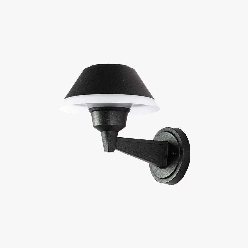 Reusable Carins Modern Bowl Metal Acrylic Outdoor Waterproof Wall Lamp Black Specialty