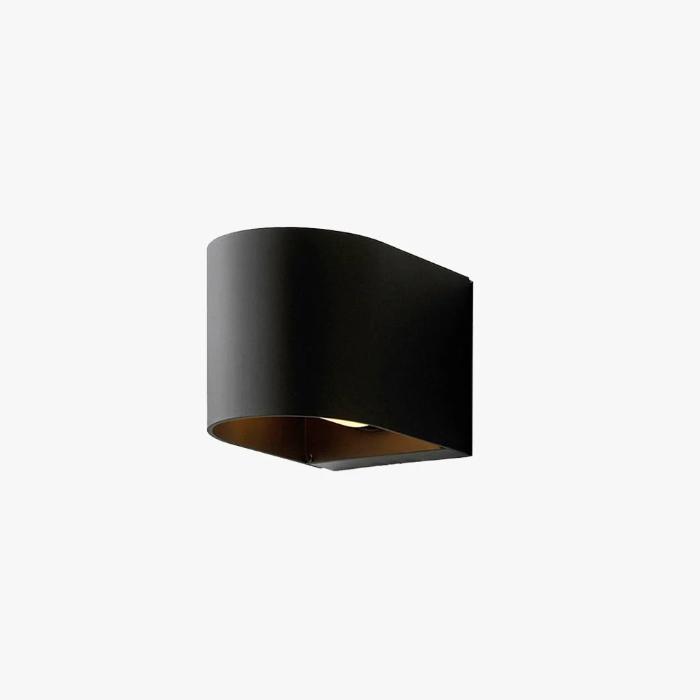 Excellent Orr Modern Cylinder Metal Outdoor Wall Lamp Balck Reusable