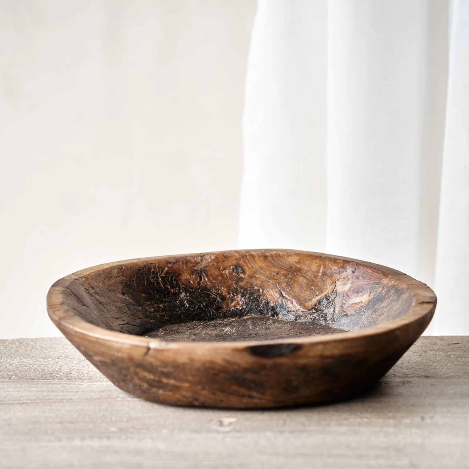 Convenient Vintage Wooden Parat Bowl – Medium Artisan
