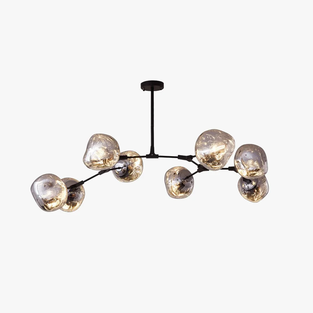User-Friendly Mirza Modern Globe Lava 3 Pendant Light Fixture 3 6 8 Head Natural