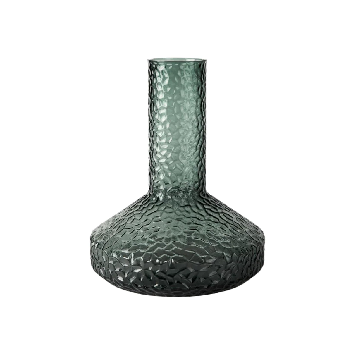 Detailed Jolene Tall Green Glass Vase Versatile