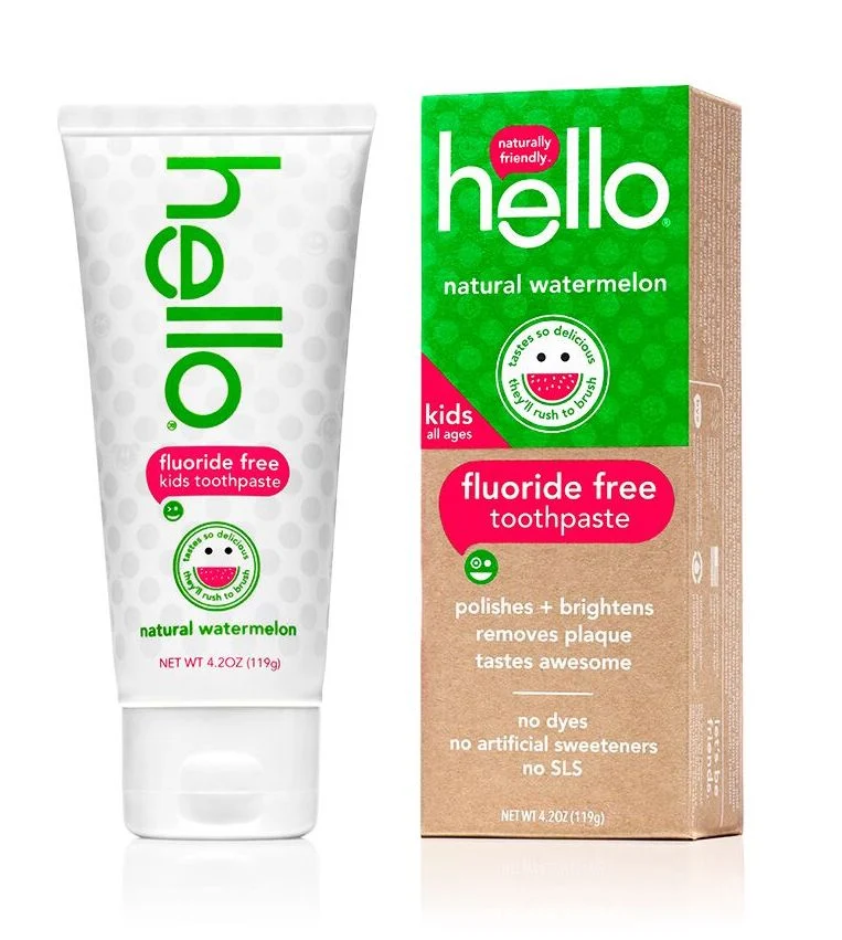 Lightweight hello Kids Fluoride Toothpaste Natural Watermelon Classic