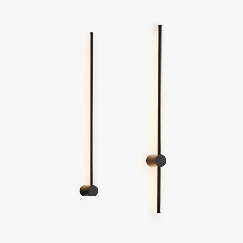 Enhanced Edge Minimalist Rotatable Linear Outdoor Wall Lamp Black Corridor Quality