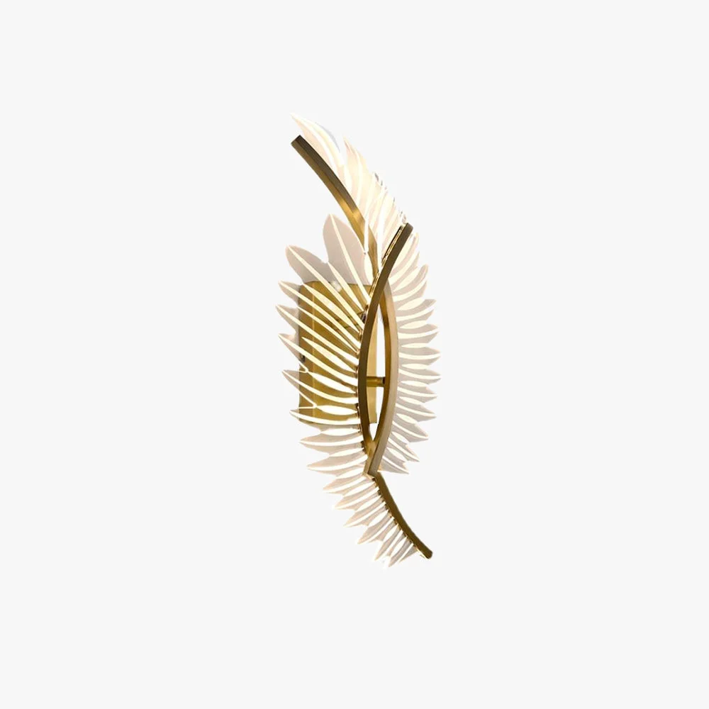 Safe Kristy Modern Crystal Wall Lamp Gold Wings Design Sconce for Bedroom Durable
