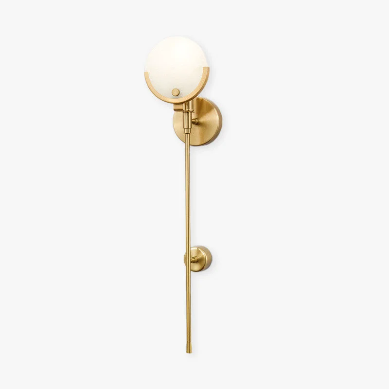 Secure Valentina Modern Ball Metal Dolomite LED Wall Lamp Gold Versatile